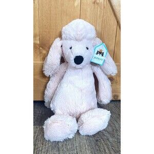 Jellycat Bashful Pink Poodle Plush Stuffed Animal Medium New With Tags Retired